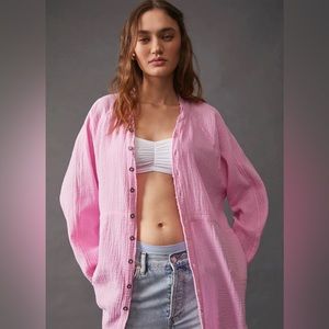 NWT Free People Summer Daydream buttondown size M